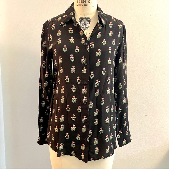 Sz. S Celia Birtwell X Uniqlo Blouse - Picture 1 of 9